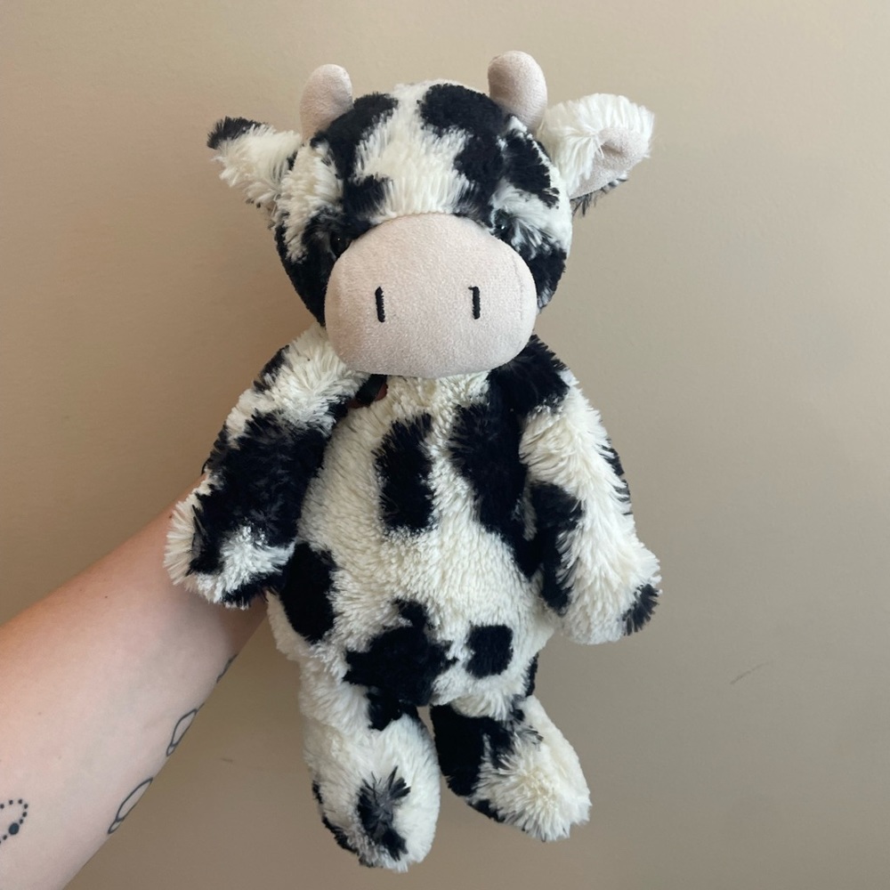 medium bashful cow calf jellycat